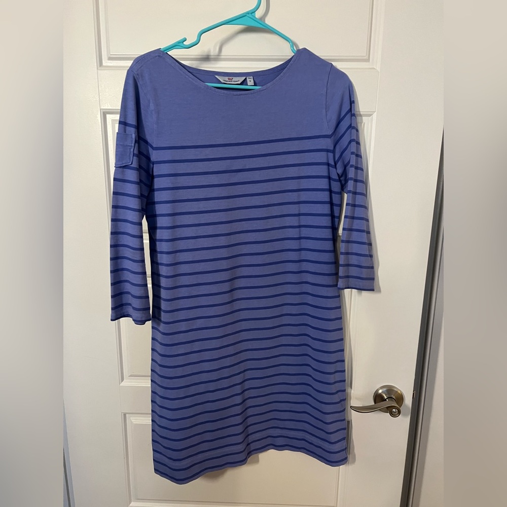 Vineyard Vines Long-sleeve Stripe Knit Dress